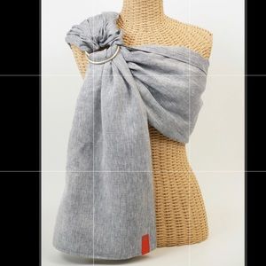 Sakura Bloom Linen Ring Sling Marin and Gold